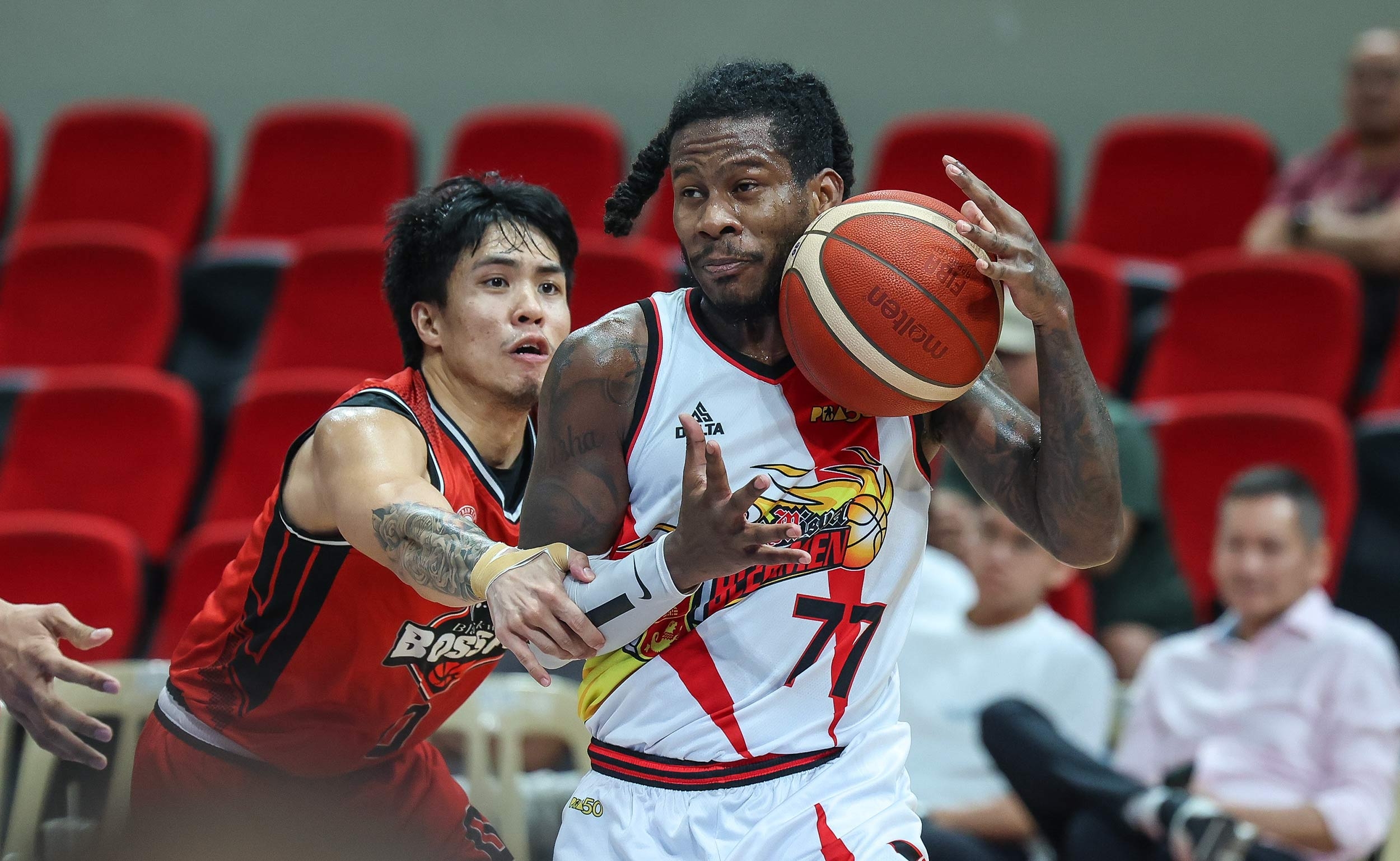 San Miguel clobbers Blackwater by 37 despite depleted roster
