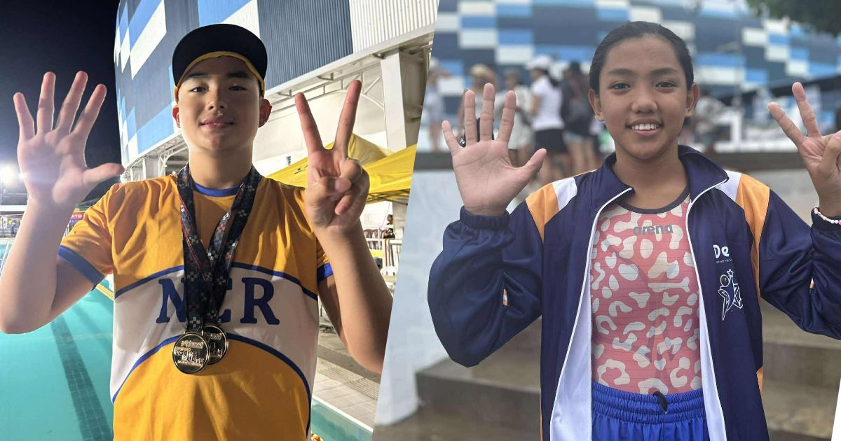 NCR swimmers Titus Sia, Sophia Garra win seven gold medals each in Palarong Pambansa
