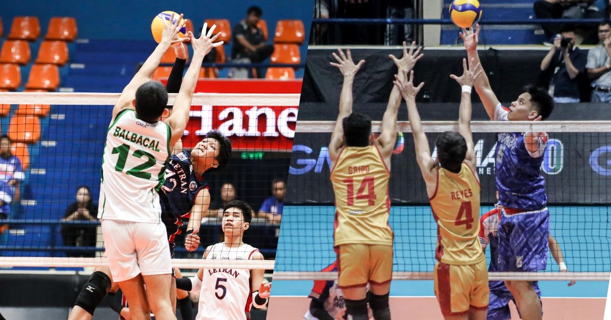 Letran, Arellano aim to topple twice-to-beat Benilde, Mapua for NCAA men's volleyball finals tickets