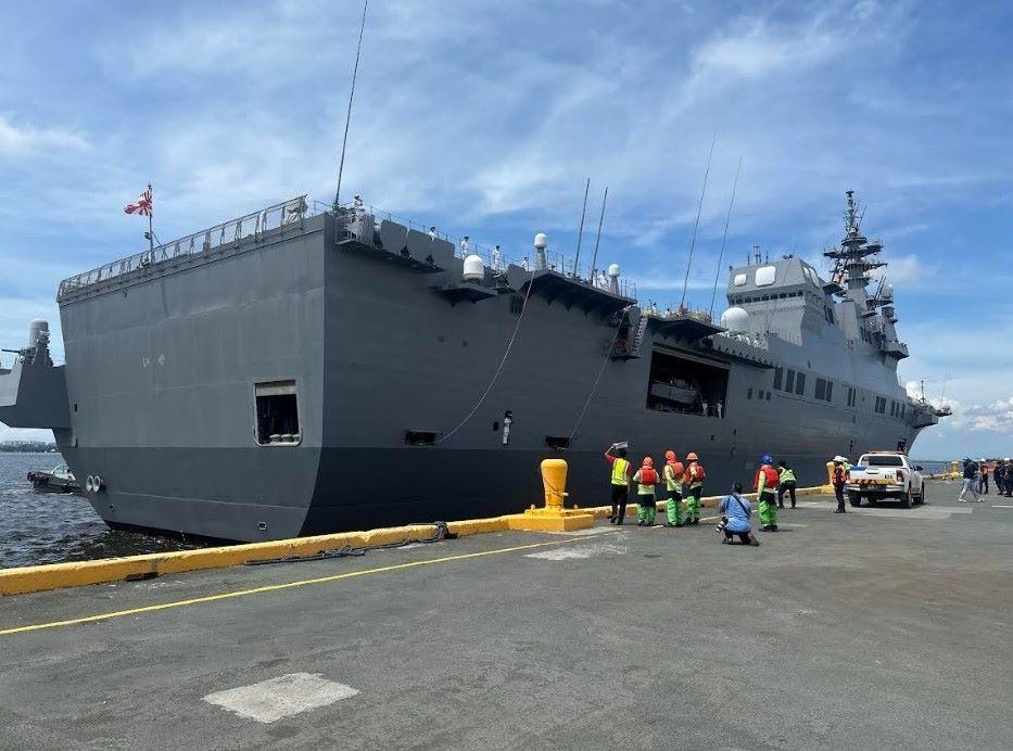 A look at Japan's largest warship JS Ise while it was docked in Manila