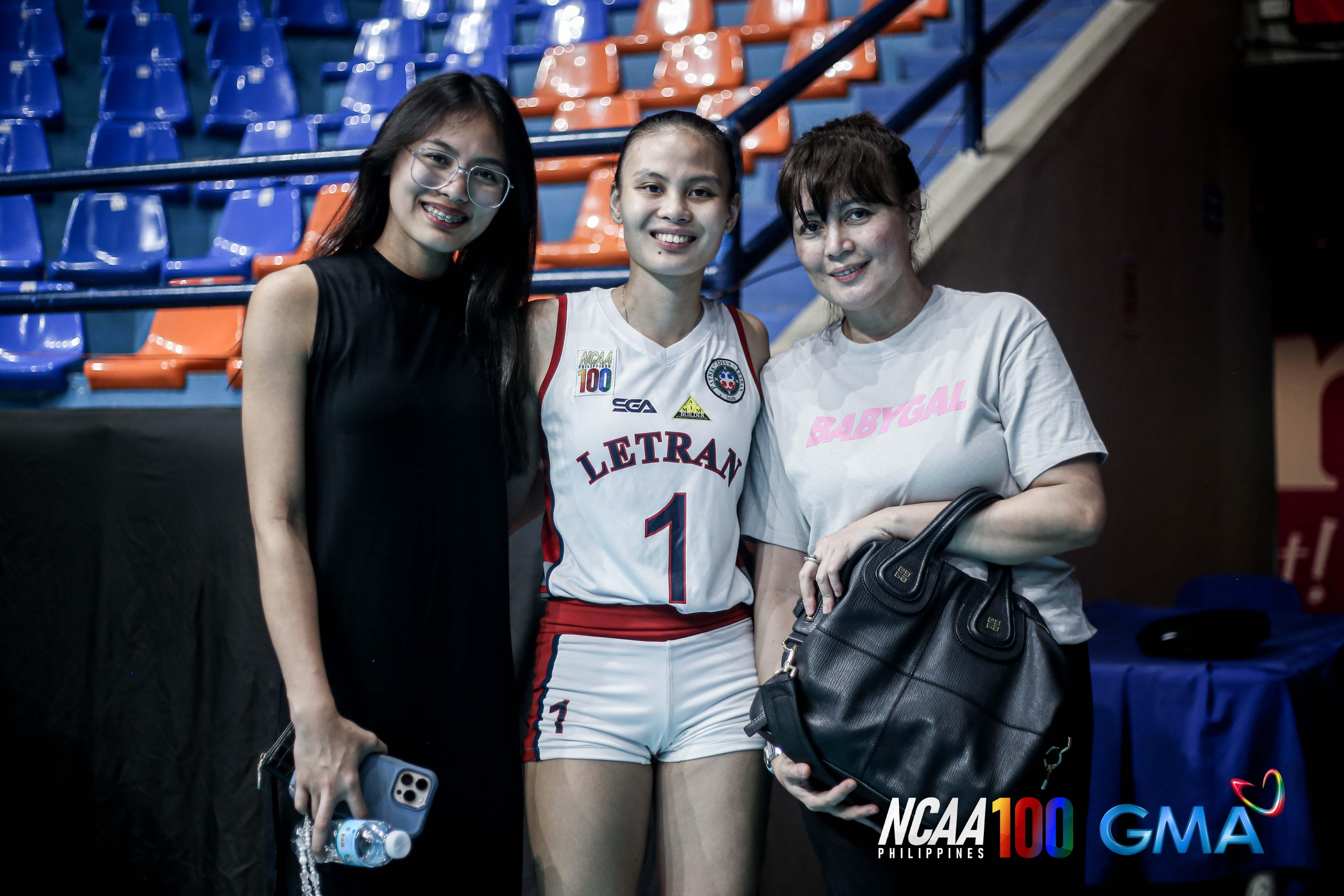 Judiel Nitura moved by sister Shaina's surprise visit as Letran clinches finals ticket