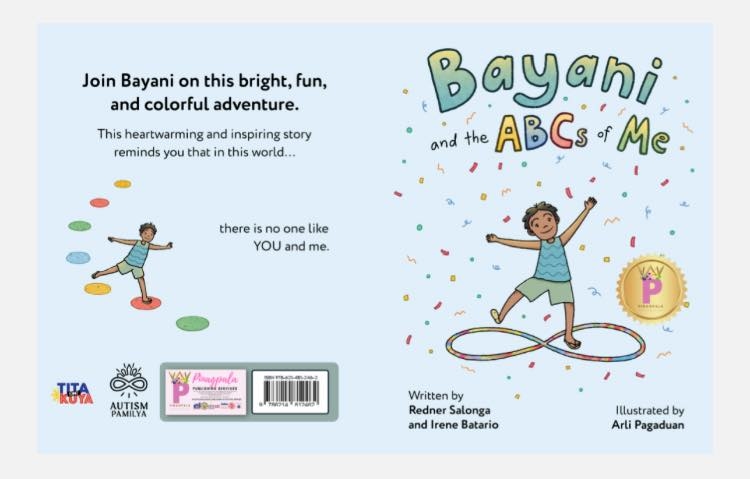 'Bayani and the ABCs of Me' is a children's book that has a main character in the autism spectrum