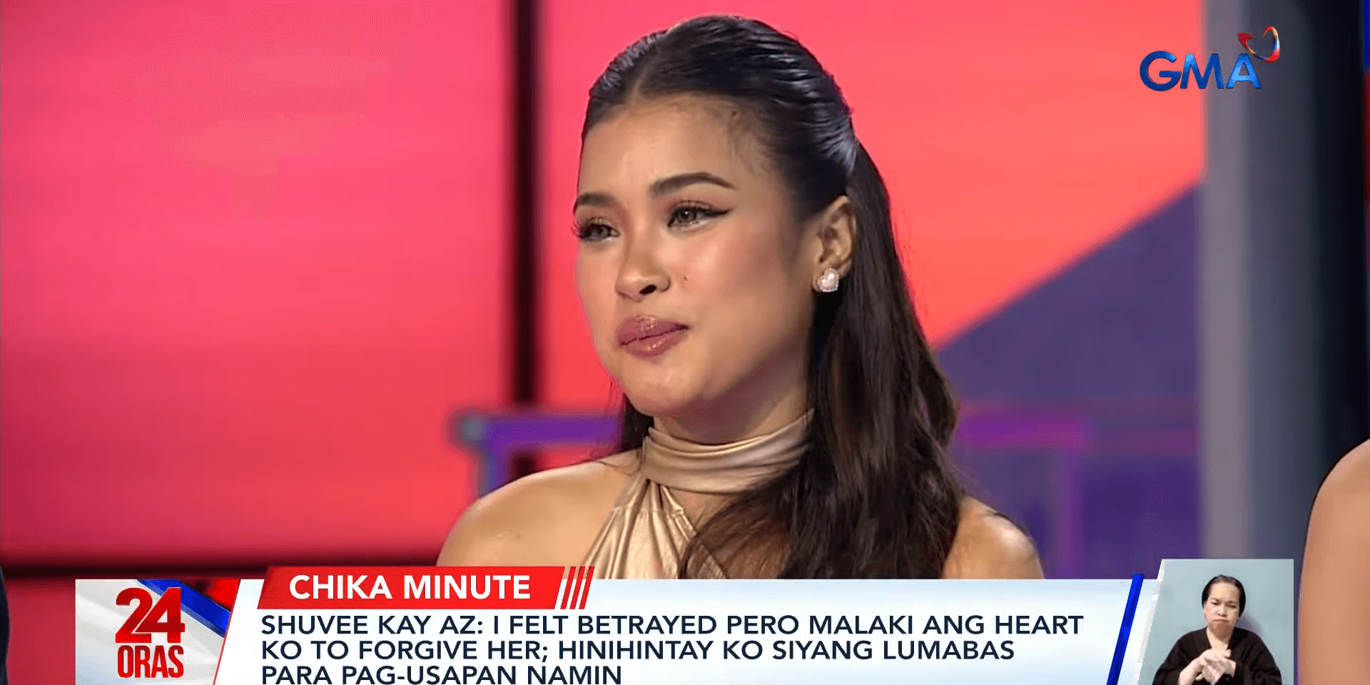 Shuvee Etrata says she felt betrayed by AZ Martinez but 'malaki naman po 'yung heart ko to forgive her'