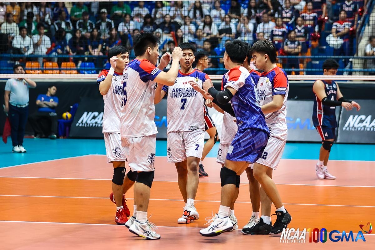 Arellano repels Letran to claim first-ever NCAA men's volleyball title