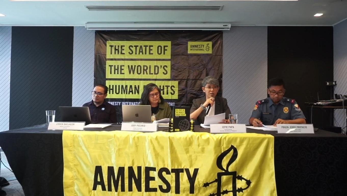 Amnesty PH cites red-tagging as part of ‘deteriorating' rights situation
