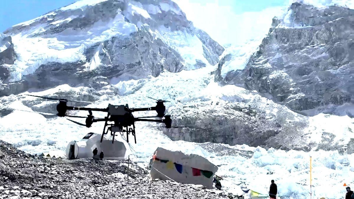 Drones tackle Everest's trash crisis, hauling gear up and garbage down