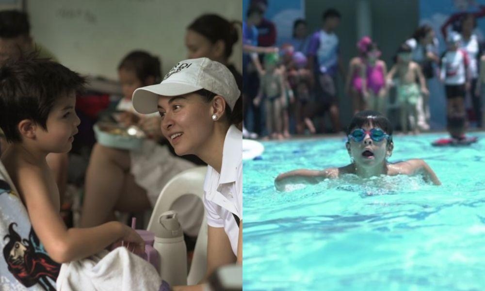 Dingdong Dantes shares family's full support for Sixto's first swim meet