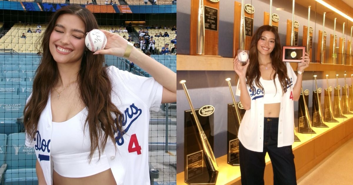 Liza Soberano throws ceremonial first pitch at Dodger Stadium for Filipino Heritage Night