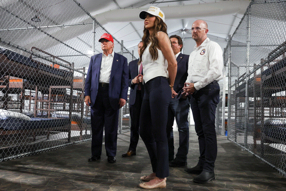 Trump tours 'Alligator Alcatraz' as he pushes for more deportations
