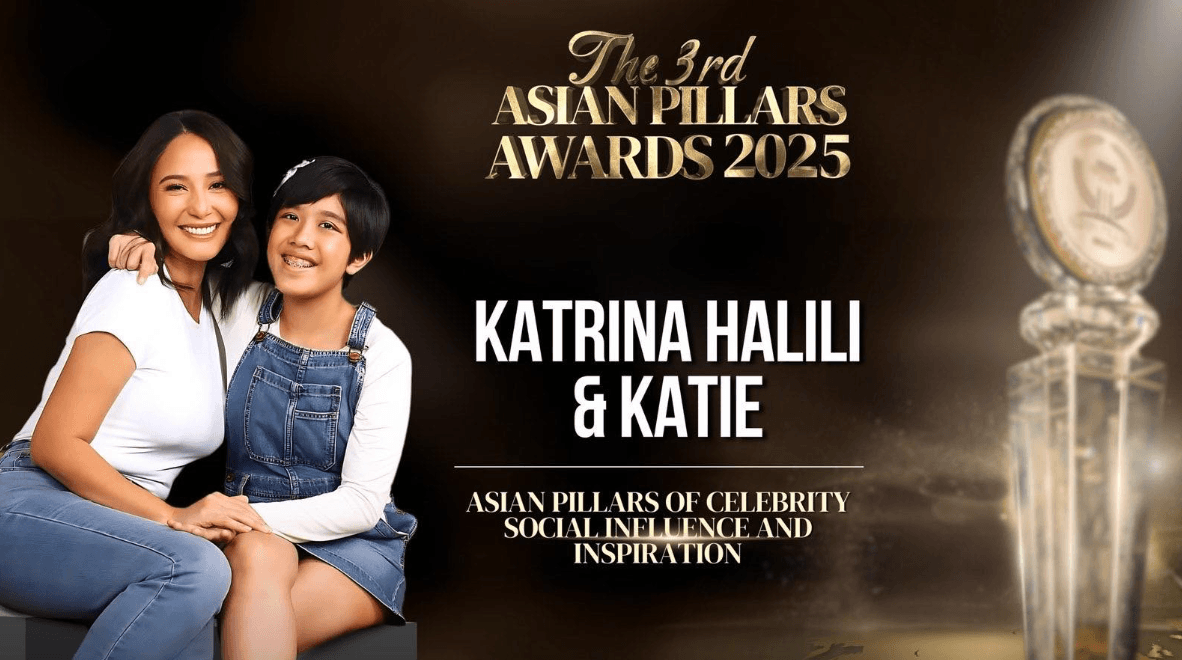 Katrina Halili, daughter Katie are recognized at the 3rd Asian Pillars Awards