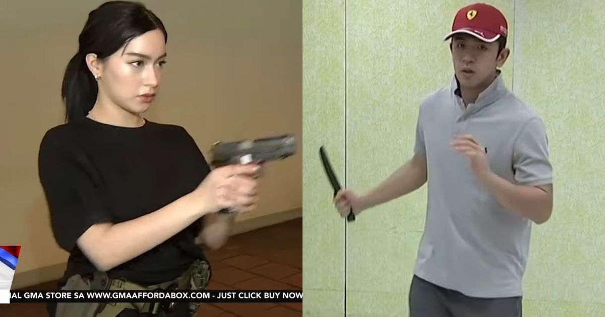 Jillian Ward, David Licacuco take up gun handling, knife fighting training for 'Never Say Die'