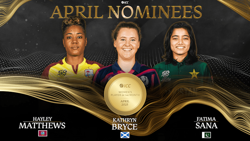 ICC Women's Player of the Month shortlist for April 2025 unveiled