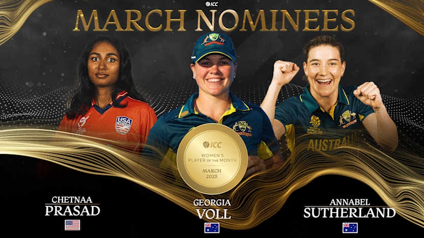 ICC announces March Player of the Month shortlists