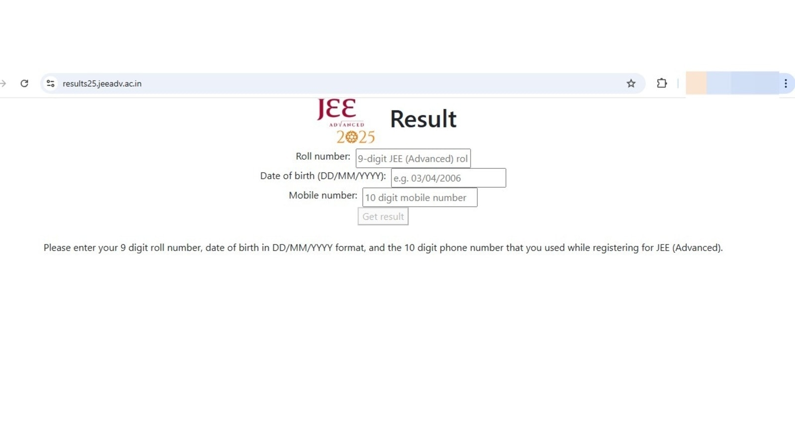 JEE Advanced 2025 Result declared at jeeadv.ac.in, final answer keys out
