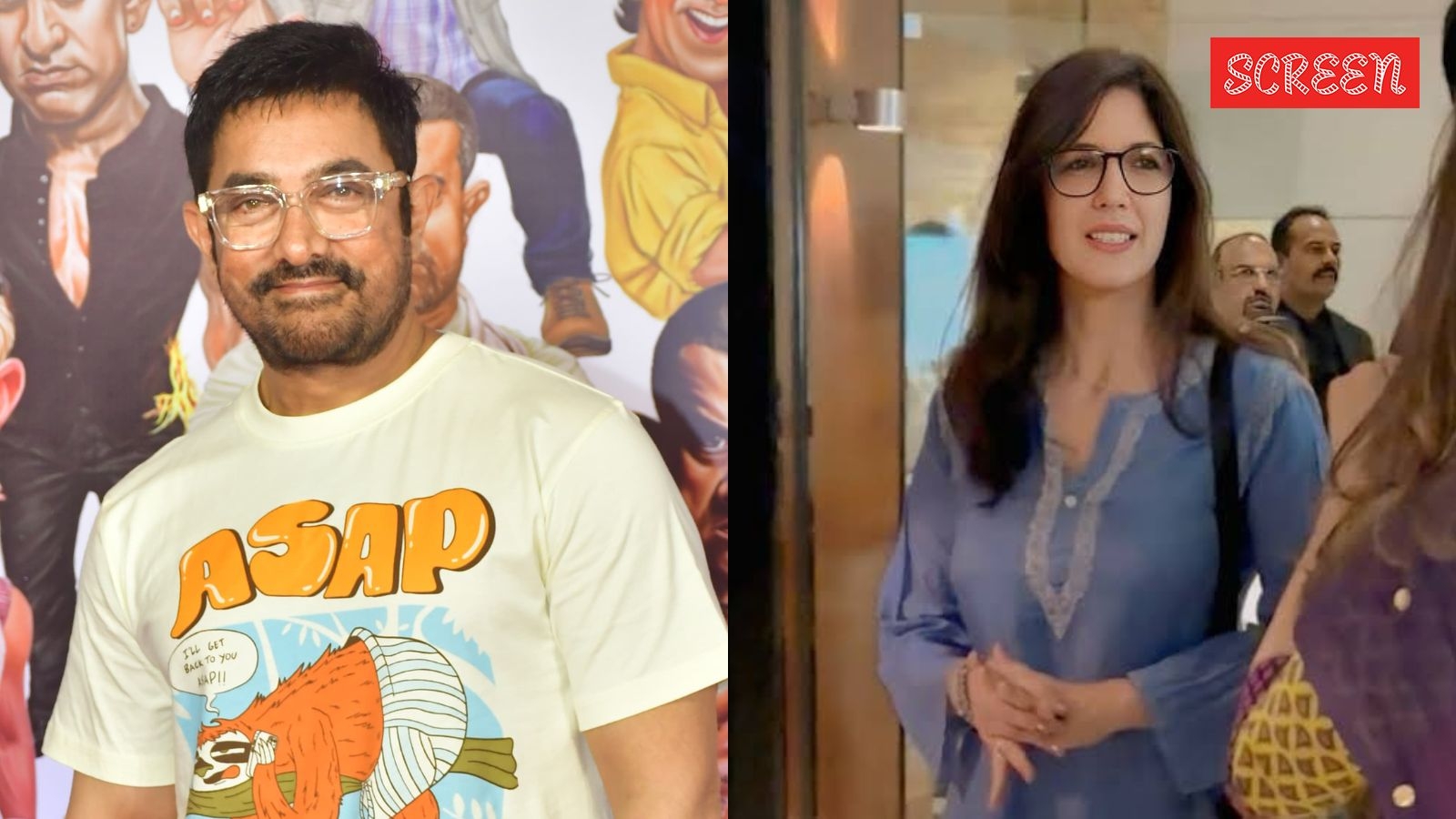 Aamir Khan's girlfriend Gauri Spratt avoids paps as she waits for the actor to arrive at the airport, shifts seats later. Watch