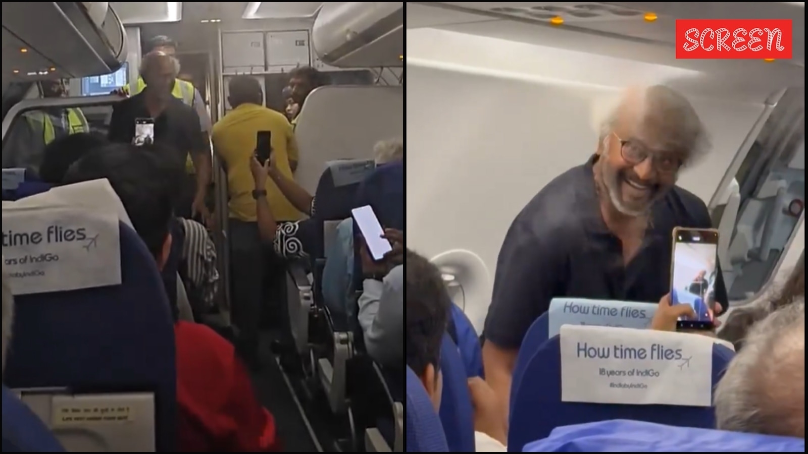 Superstar Rajinikanth skips private jet, travels in economy with jubilant passengers after Jailer 2 shoot. Watch