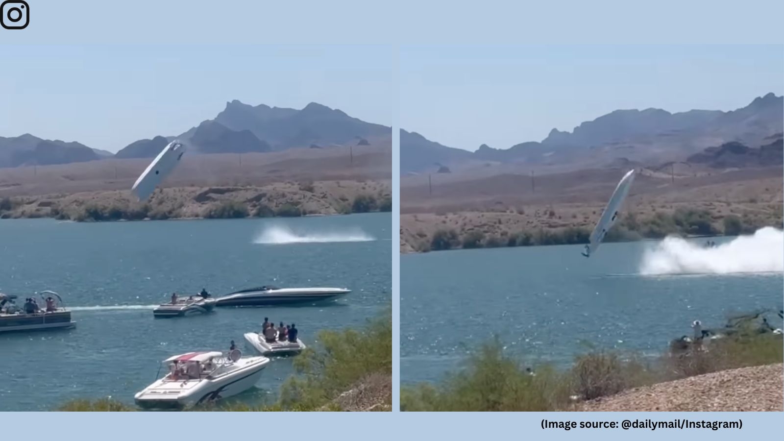 Speedboat goes flying in air during record-breaking competition in Arizona lake; chilling video goes viral