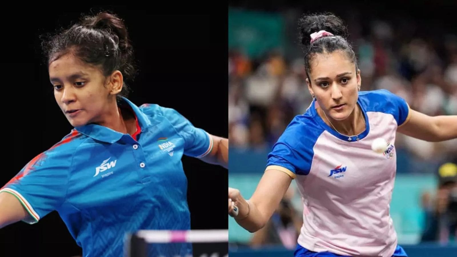 Who won when Sreeja Akula played against Manika Batra?