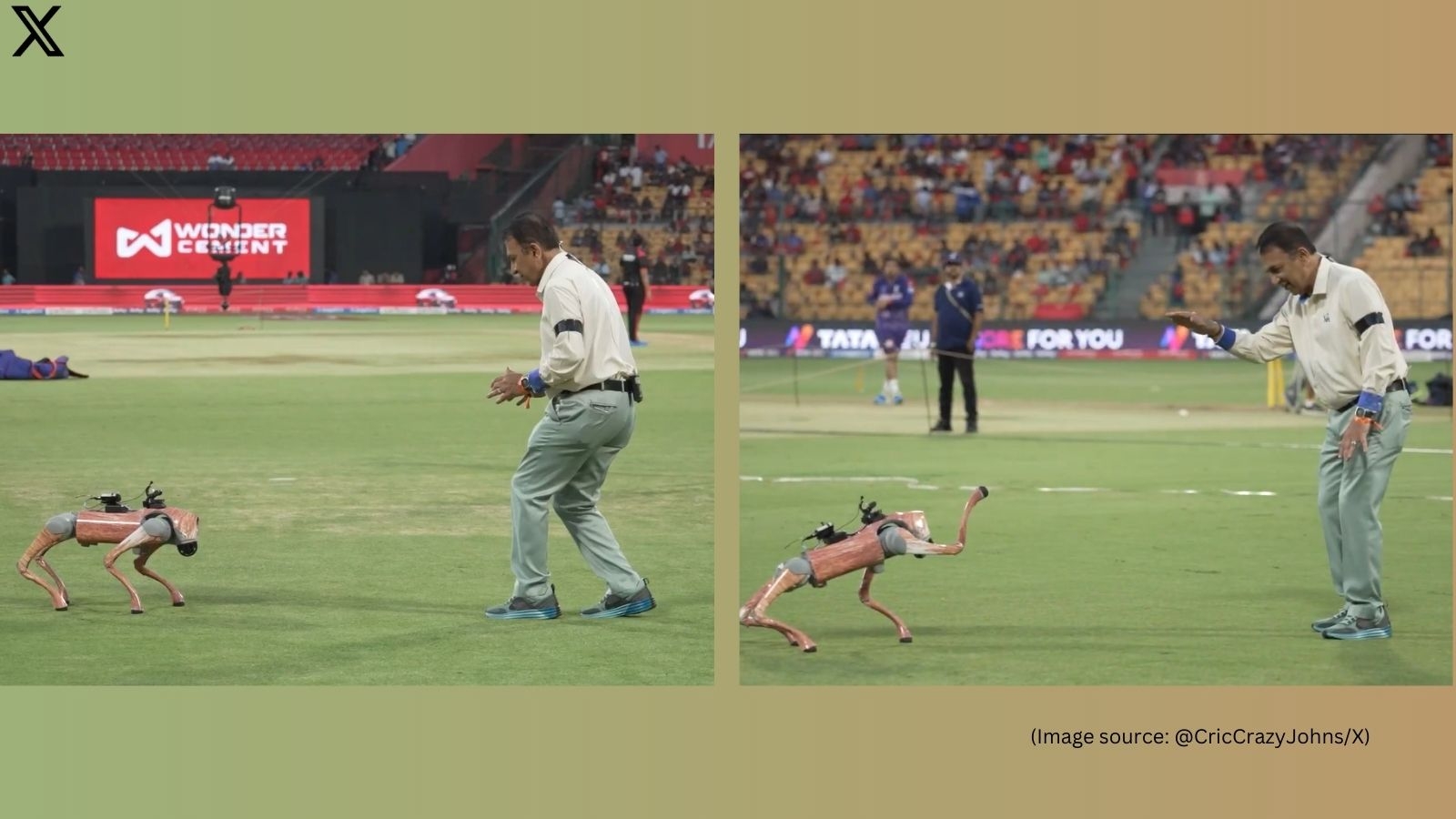 IPL 2025: Sunil Gavaskar plays with robo dog ‘Champak' before RCB vs RR match; video goes viral