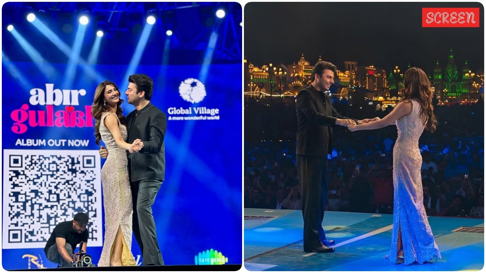 Fawad Khan dances with co-star Vaani Kapoor, sings ‘Kuch Naa Kaho' at Abir Gulaal music launch in Dubai, see photos and videos