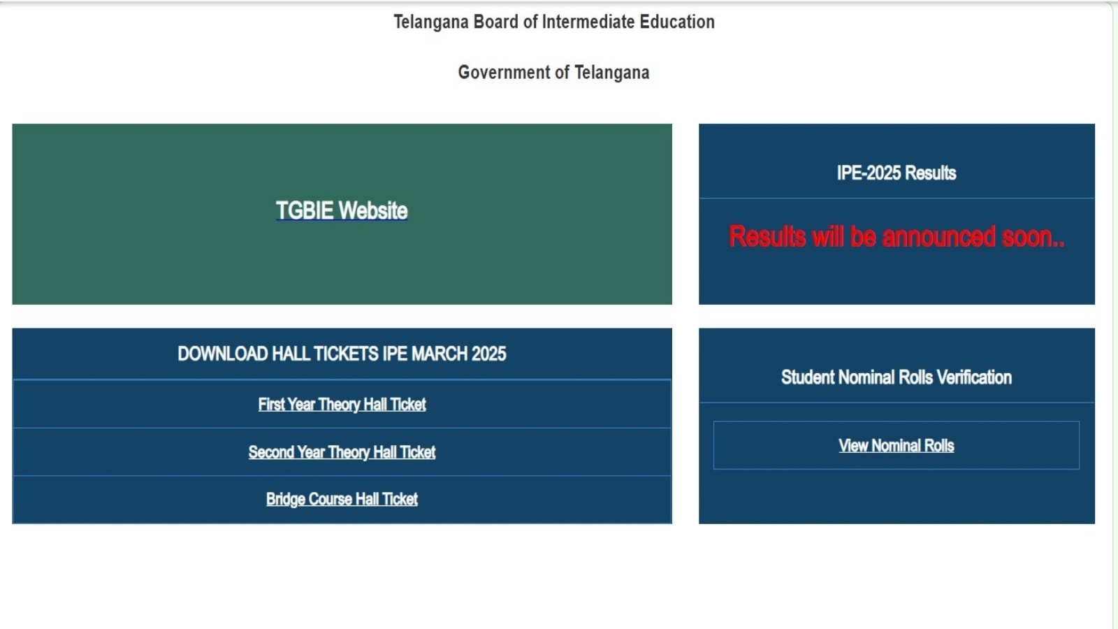 TS Telangana Inter Results 2025 Tsbie.cgg.gov.in: How to check result online, via Whatsapp?