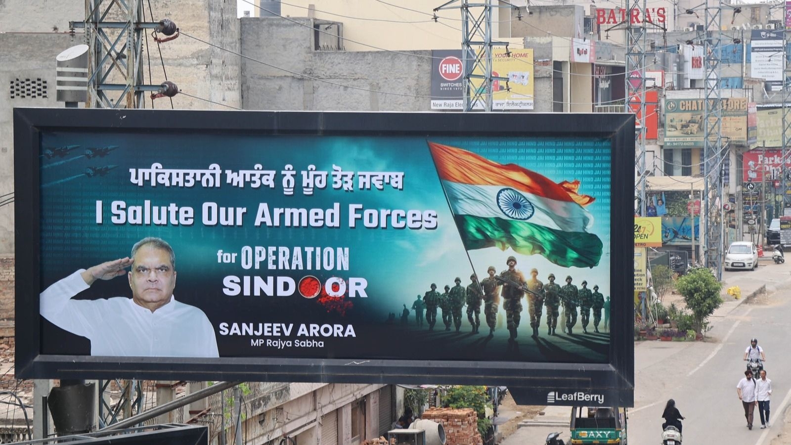 Milking Op Sindoor in poll-bound Ludhiana: AAP candidate's hoardings hailing Army mushroom across city