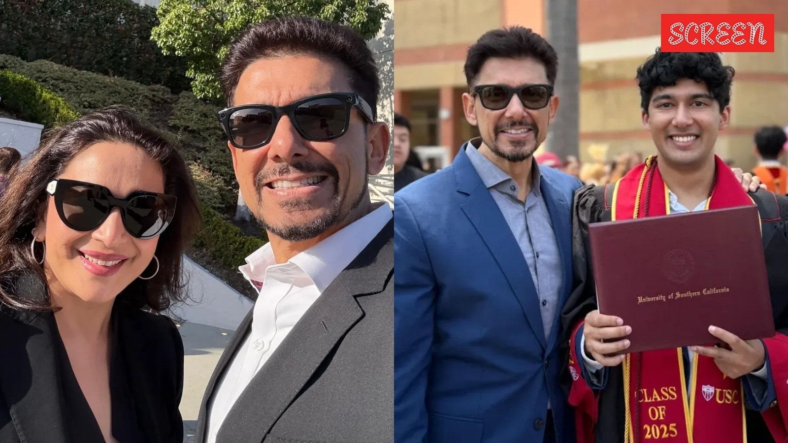 Madhuri Dixit-Dr Sriram Nene's son Arin, who was Rocky Aur Rani Kii Prem Kahaani's AD, graduates in engineering from USC in LA. See pics