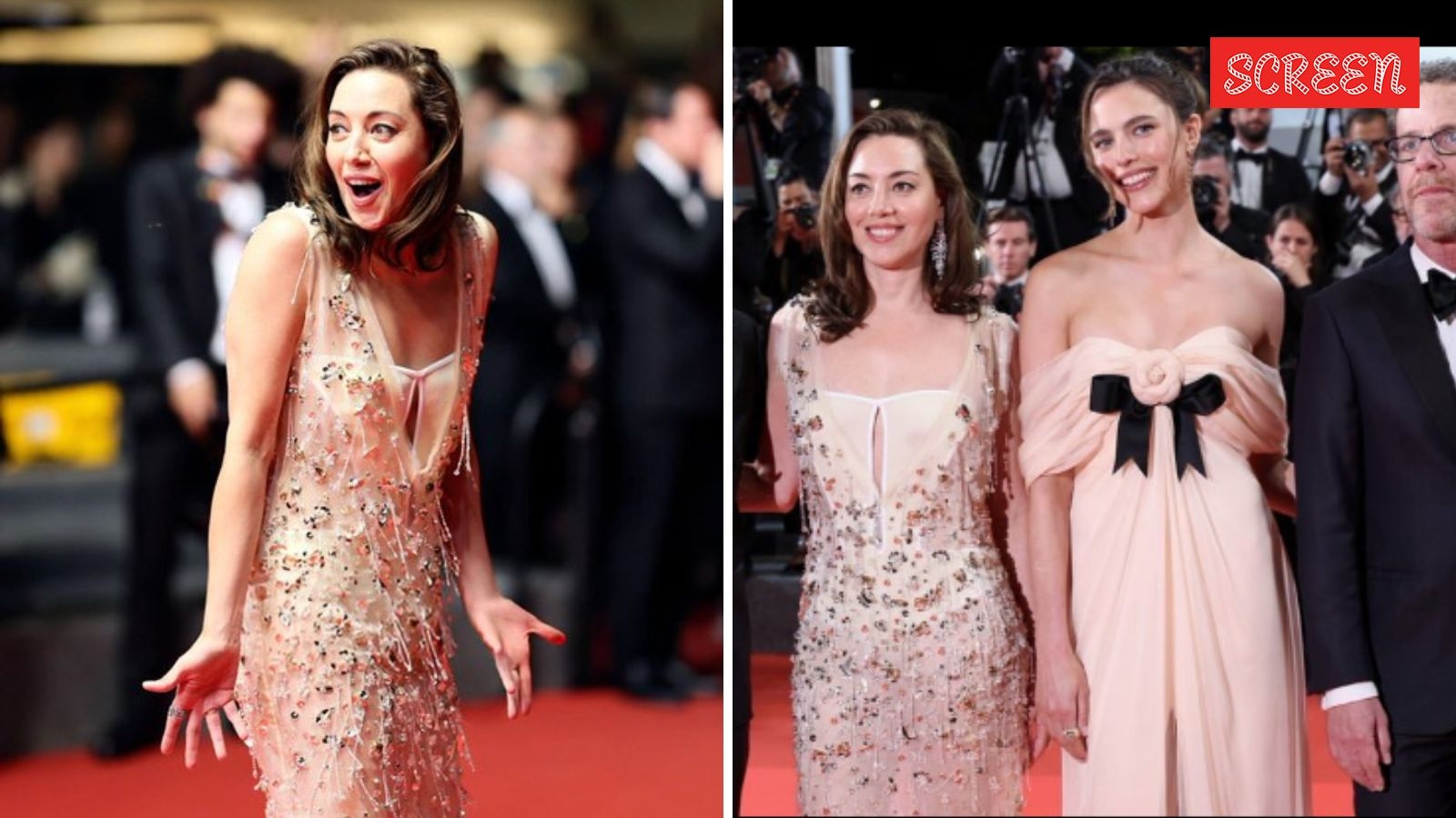 Aubrey Plaza makes powerful red carpet comeback five months after Jeff Baena's death at 2025 Cannes closing; watch pics