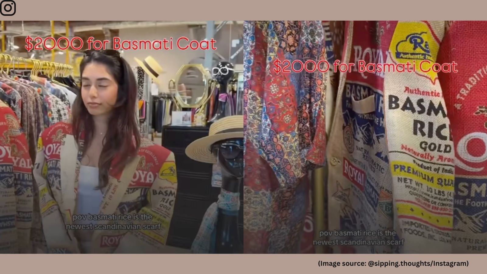 US store sells Basmati rice sack coat worth Rs 1.6 lakh, stunned netizens react: ‘Would you wear it?'