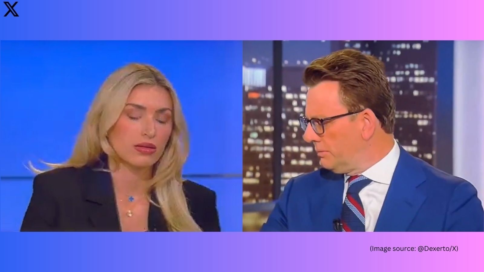 Viral Video: Fox News panelist Camryn Kinsey collapses on air; viewers question anchor's reaction