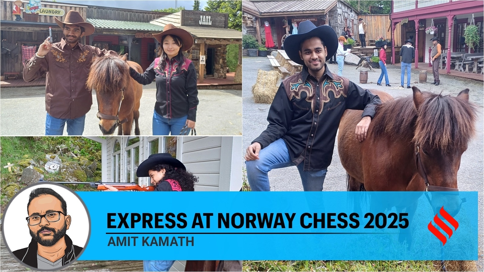Cowboy hats, leather boots: At Norway Chess games, grandmasters wander out of comfort zone of 64 squares on rest day