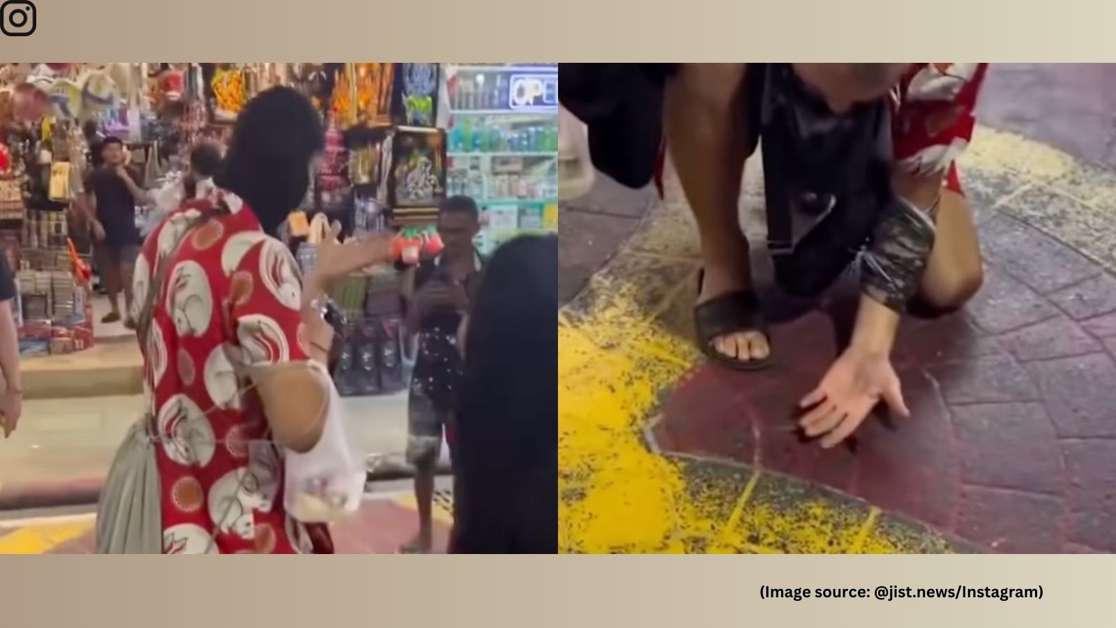 Thai woman flicks cockroach off tourist's head; it was his pet. Watch