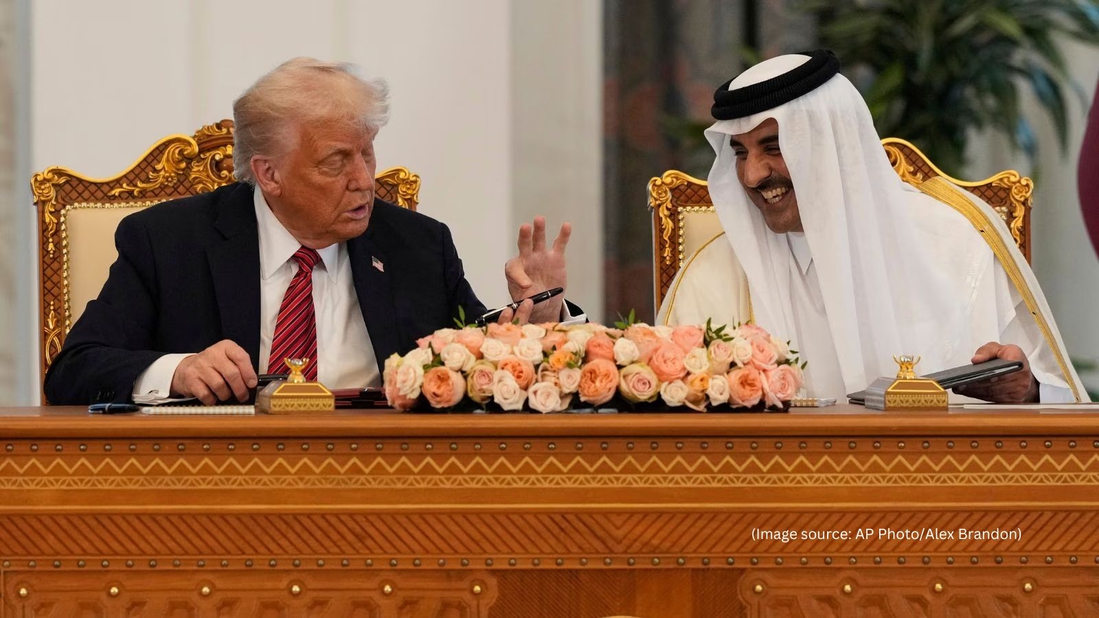 Donald Trump gets royal treatment in Qatar; cybertrucks, camels escort him to Emir's ‘nice house'