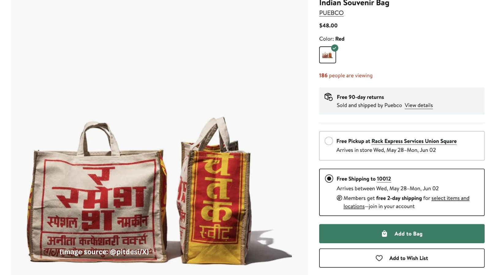 ‘My Indian heart is crying': US luxury brand sells classic Indian ‘jhola' for Rs 4,100, stuns the Internet