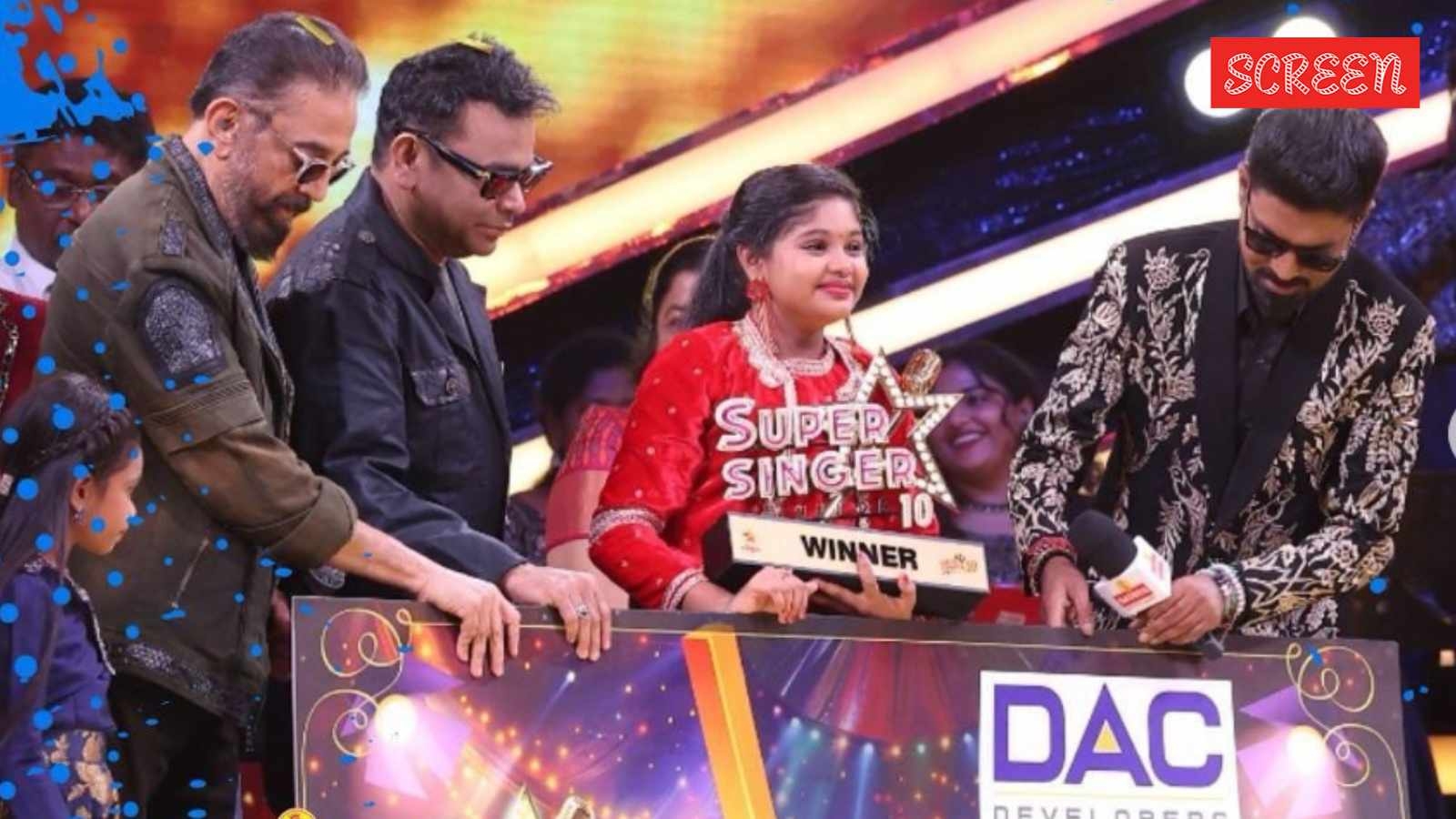 Super Singer Junior 10 winner Gayathri wins trophy from AR Rahman and Kamal Haasan, luxurious villa worth Rs 60 lakh