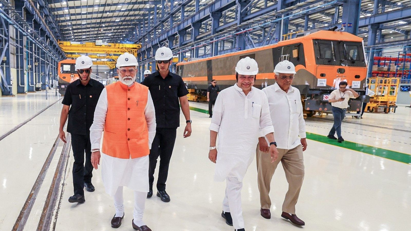 Siemens made locomotive to be exported: Modi inaugurates 9,000 hp Made in India loco in Dahod