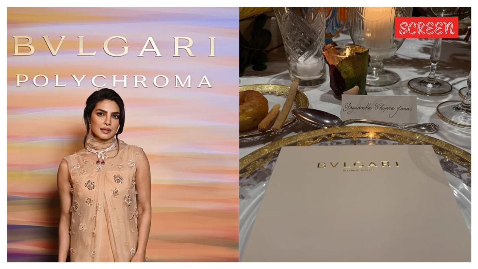 Priyanka Chopra's eagle-eyed fans call out BVLGARI for misspelling actor's name at sit-down dinner in Sicily: ‘Not in good taste'