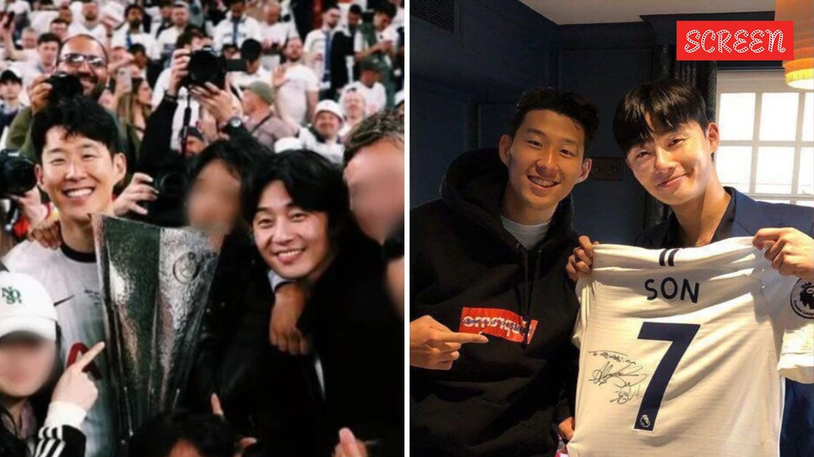 Park Seo Joon had a blast with Son Heung Min after UEFA win amid footballer's extortion and abortion row with ex-girlfriend