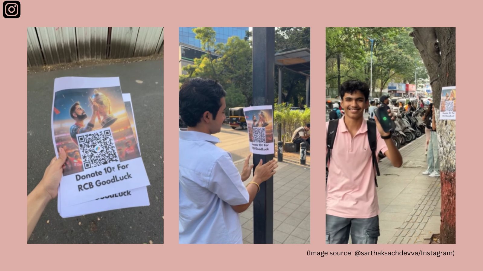 Creator pasted QR codes across city asking ‘Rs 10 for RCB Goodluck'; this happened next…
