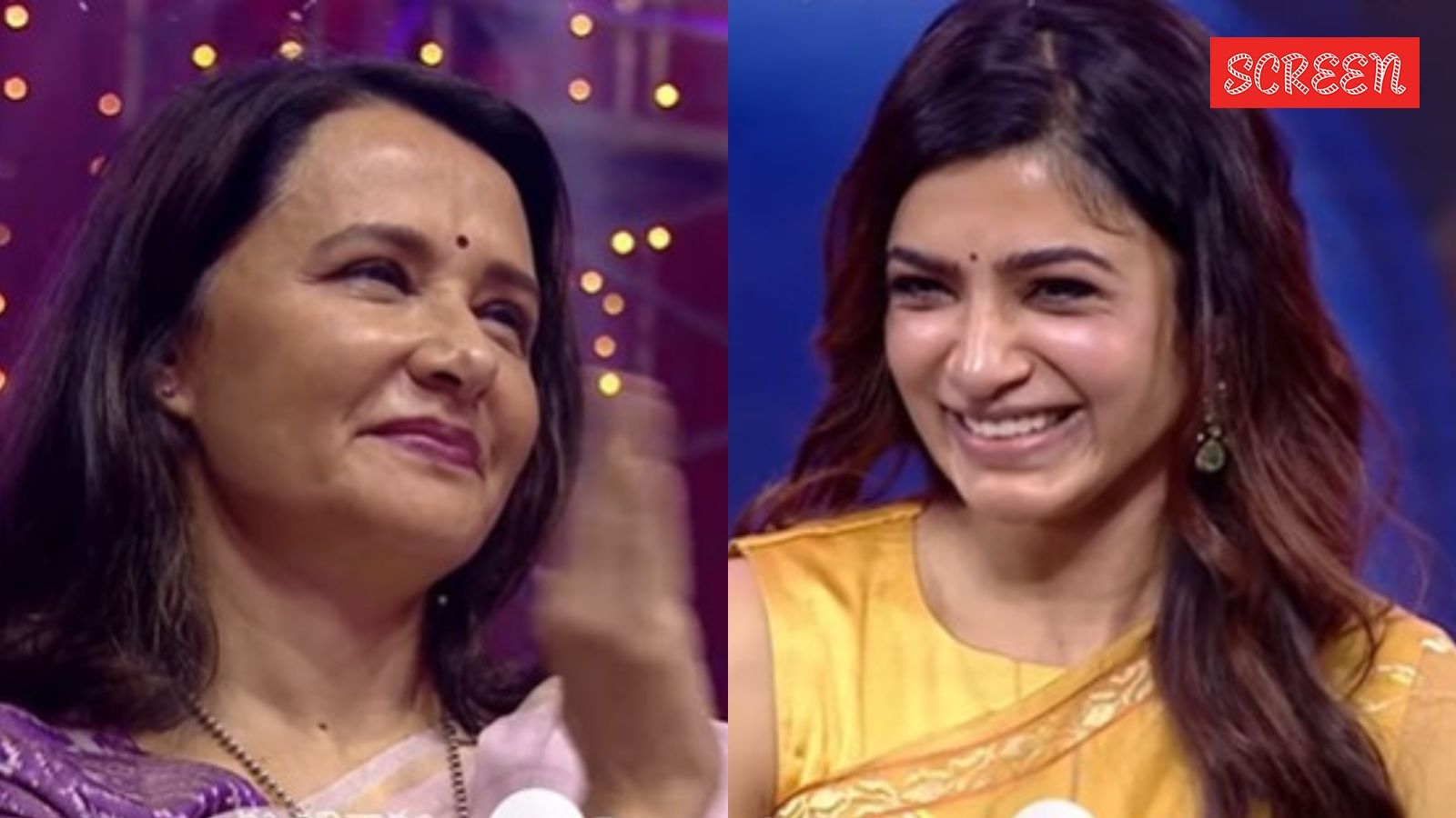 Naga Chaitanya's step mother Amala Akkineni claps as Samantha Ruth Prabhu delivers emotional speech at awards gala. Watch