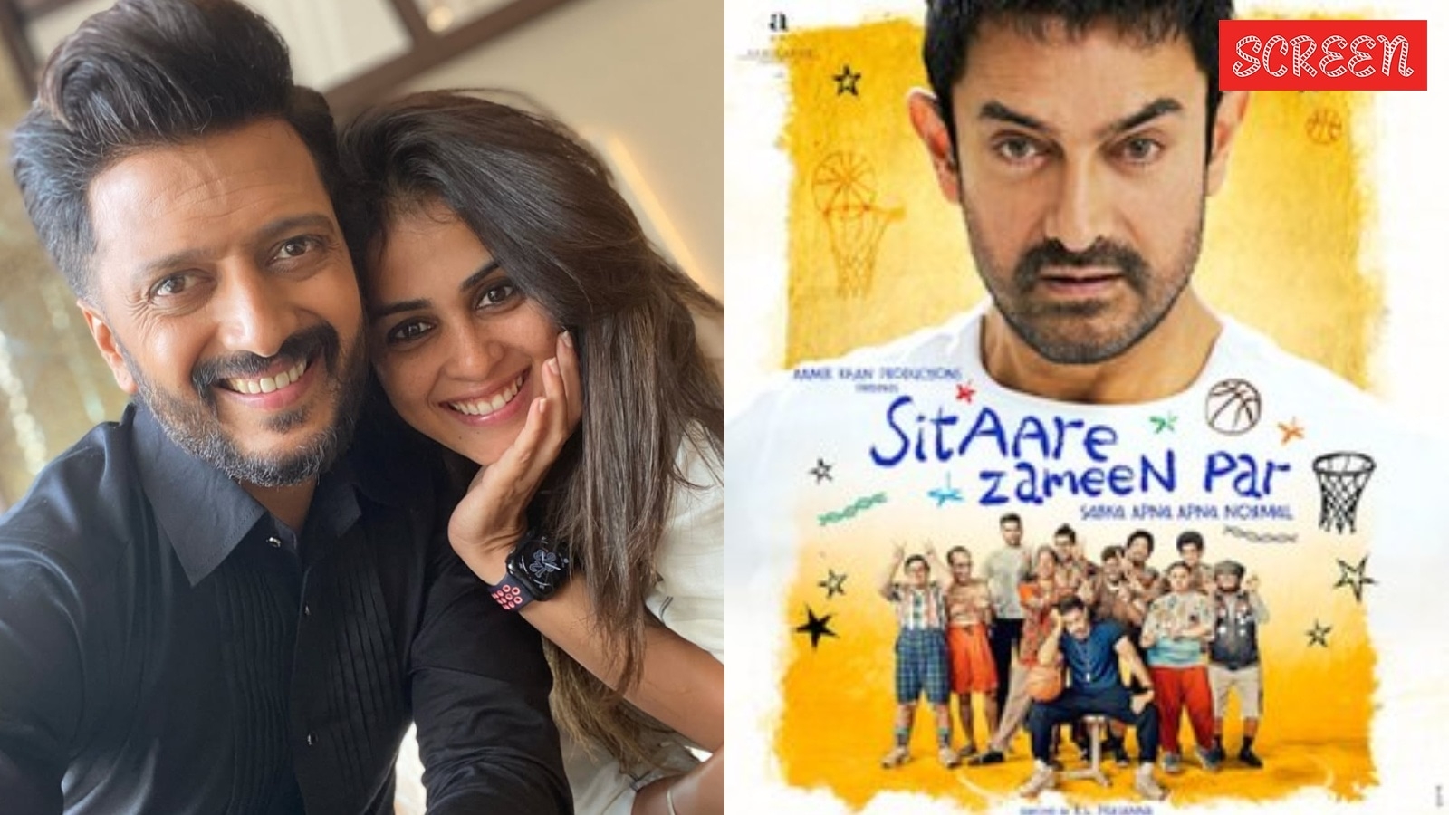 Riteish Deshmukh reviews Aamir Khan and wife Genelia Deshmukh's film Sitaare Zameen Par trailer: ‘Extraordinary'