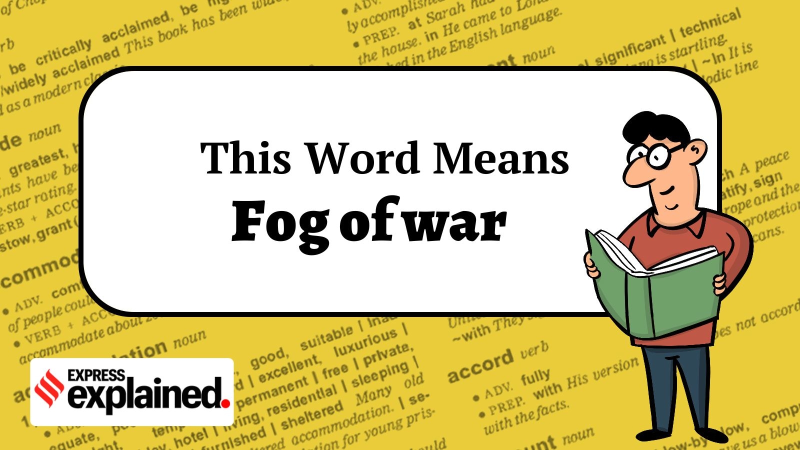 This word means: Fog of war