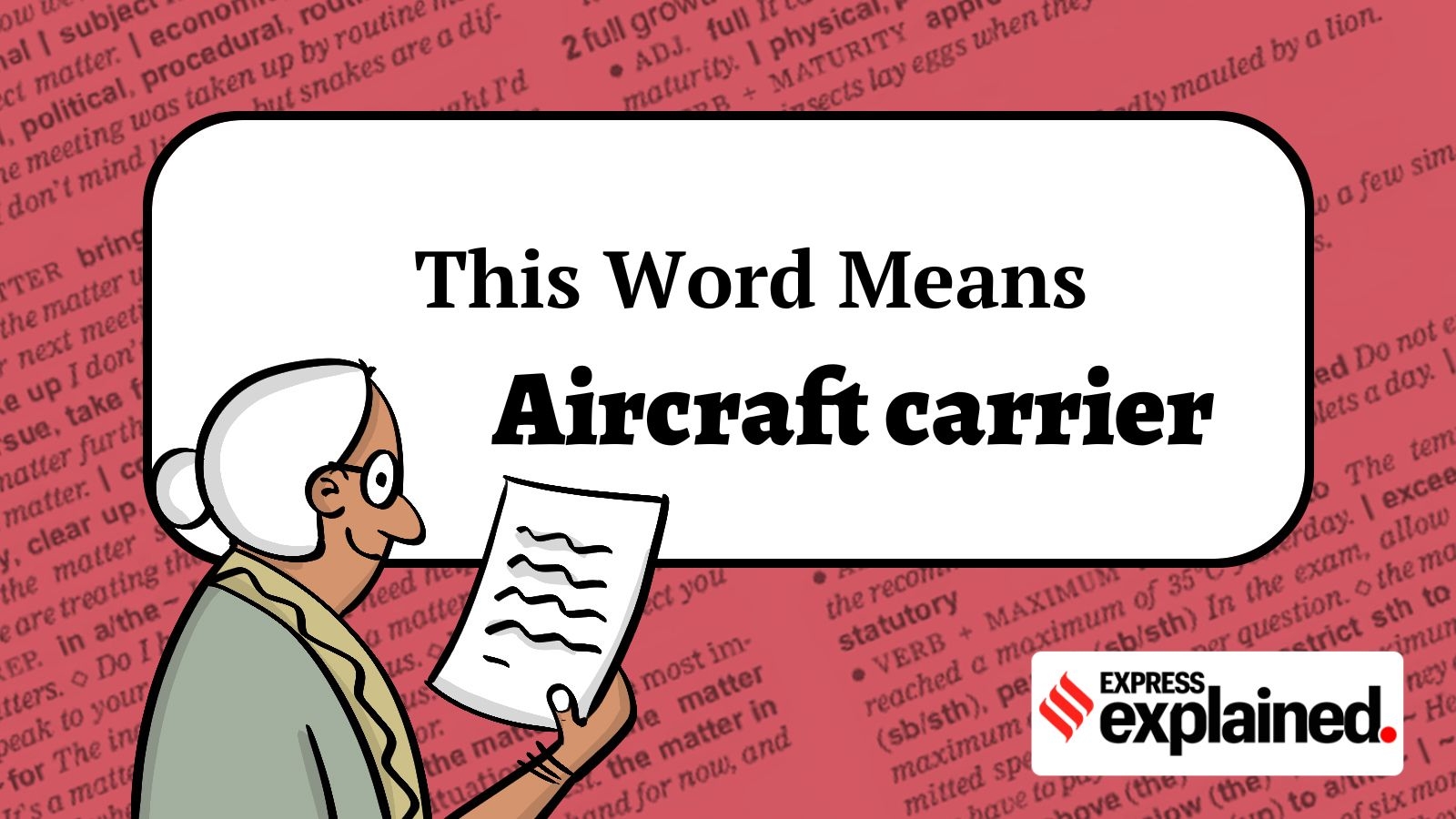 This Word Means: Aircraft carrier