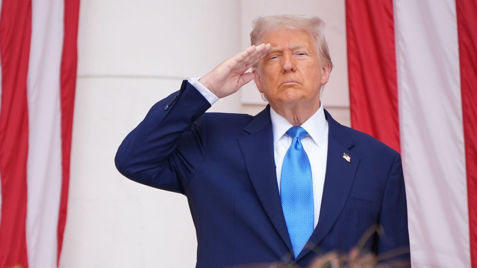 Trump pays tribute to fallen soldiers on Memorial Day with a hint of self-praise