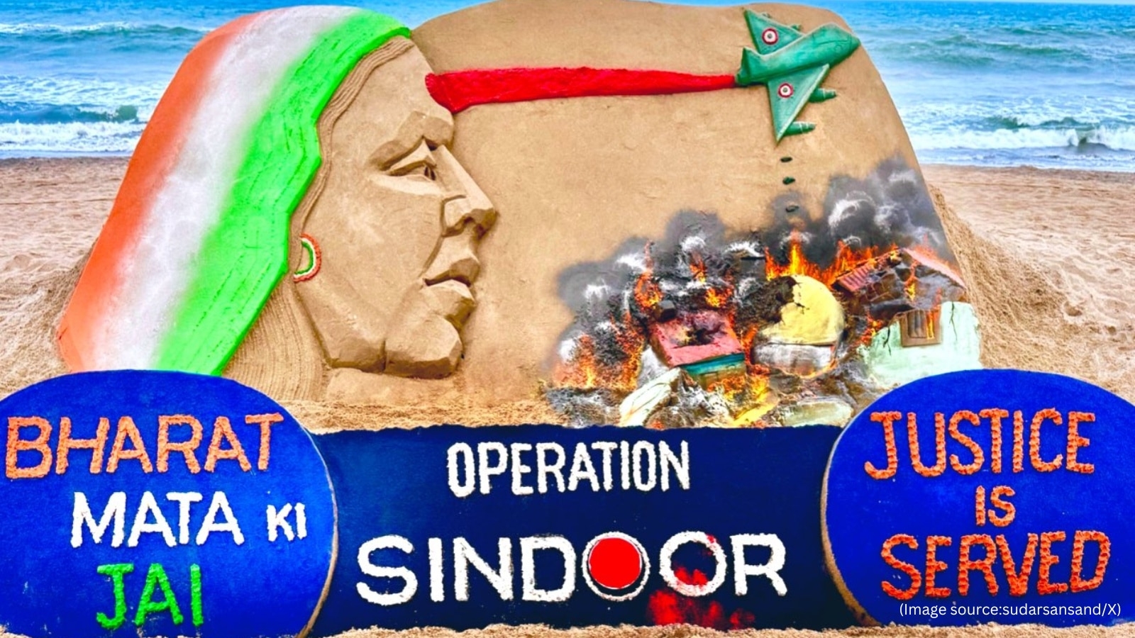 Sudarshan Pattnaik pays tribute to Indian Armed Forces with sand art honouring ‘Operation Sindoor'
