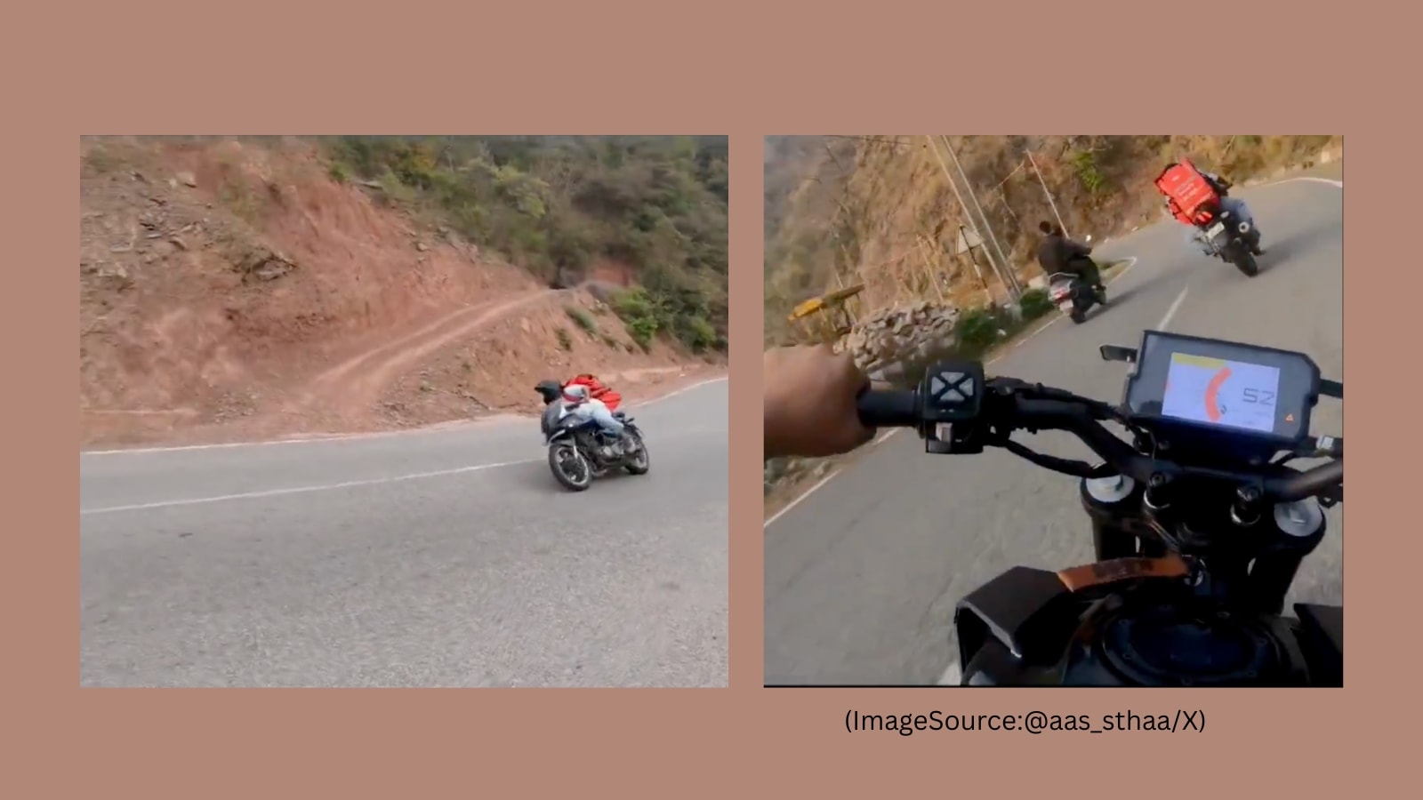 Zomato delivery agent channels his inner MotoGP rider, video from hilly road goes viral