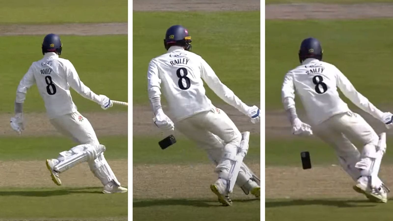 WATCH: Lancashire player drops mobile phone while batting in County cricket, courts controversy and hilarious social media response