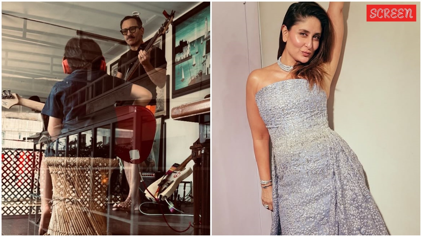 Kareena Kapoor gets a private concert from Saif Ali Khan, son Taimur as she misses Guns N' Roses, see photos