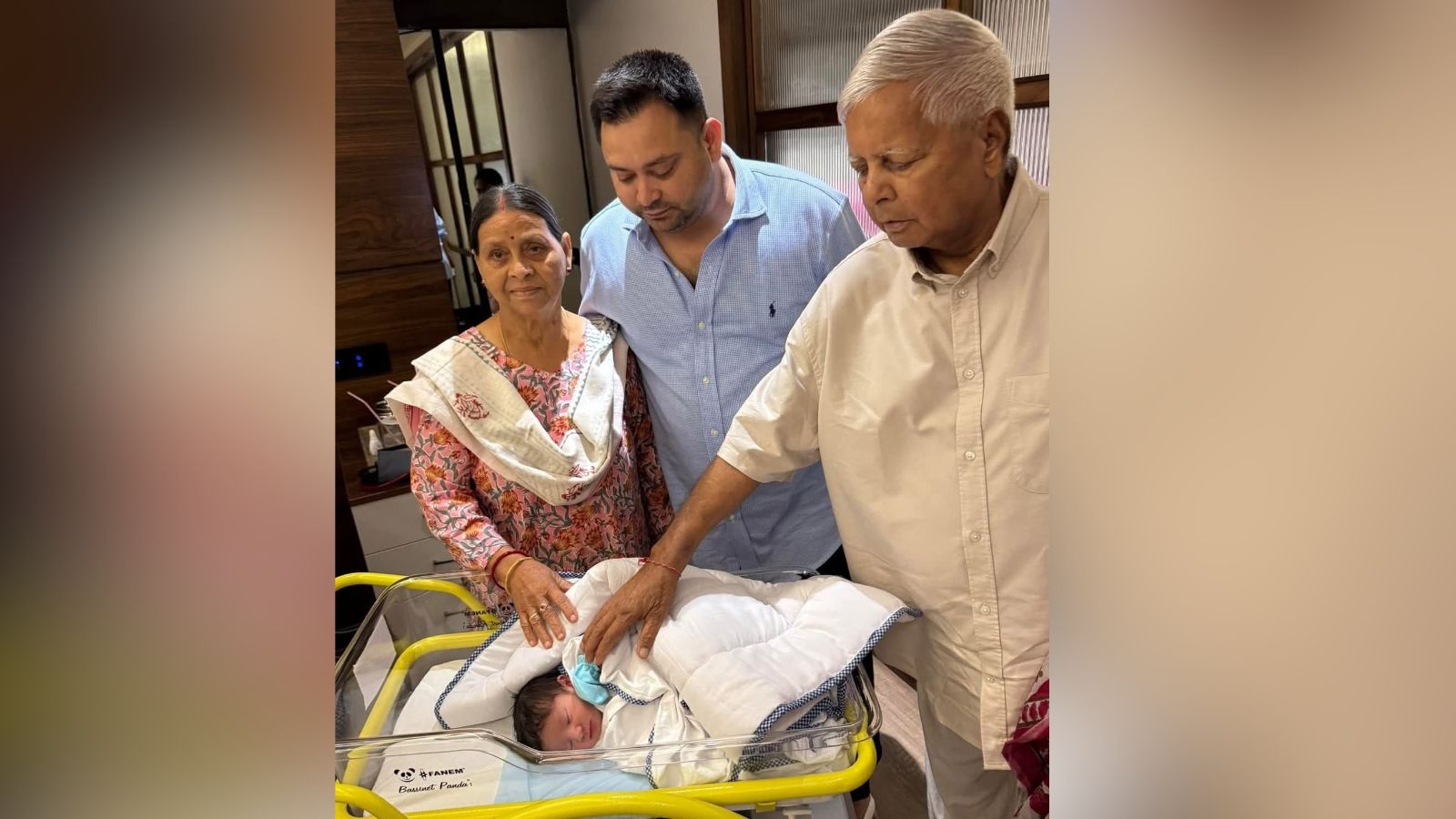 Lalu Prasad and Rabri Devi name newly-born grandson ‘Iraj'
