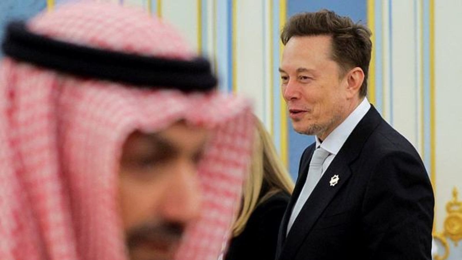 What is Musk doing in Saudi Arabia during Trump's visit to the Kingdom